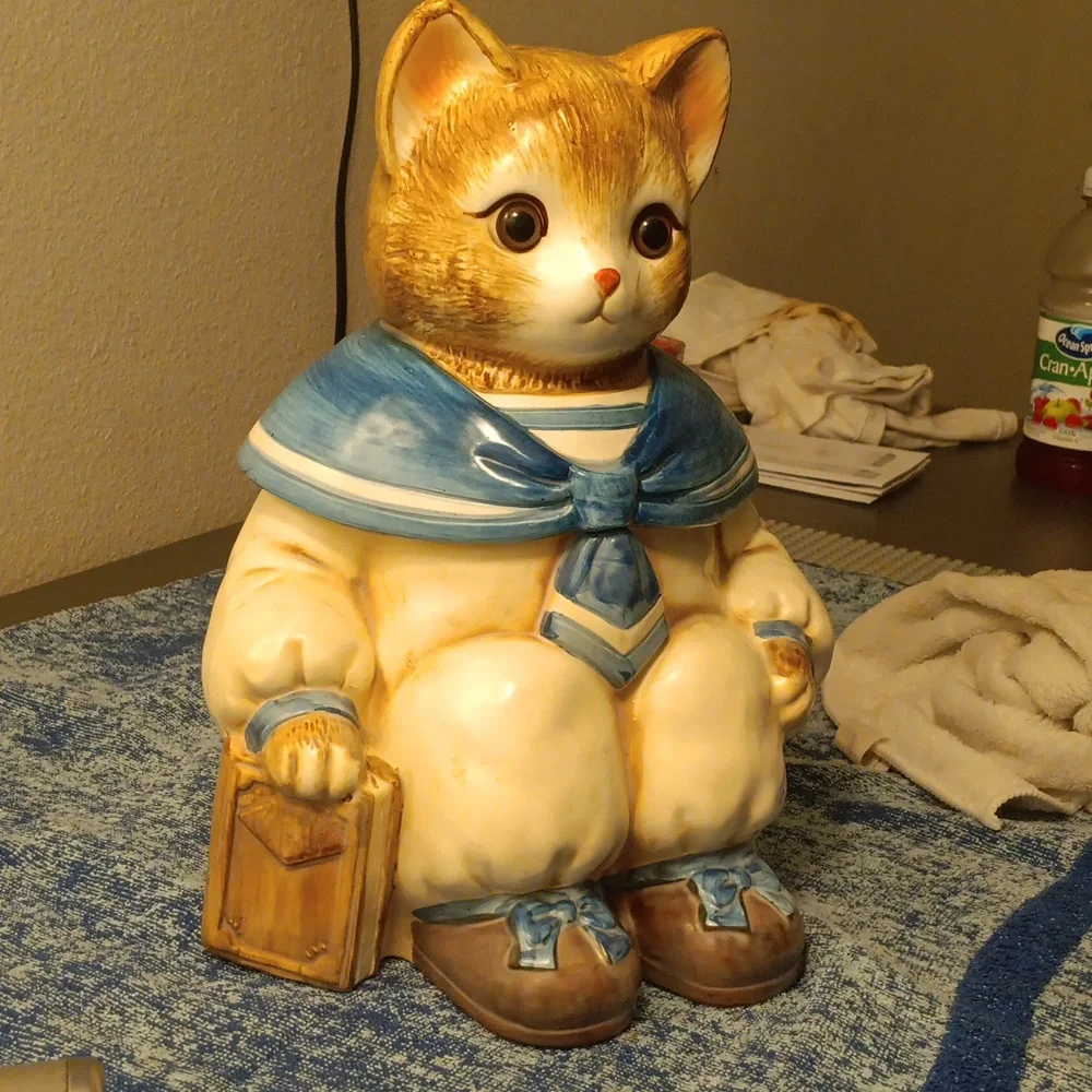 Sailor cat cookie jar - Picture 4 of 4
